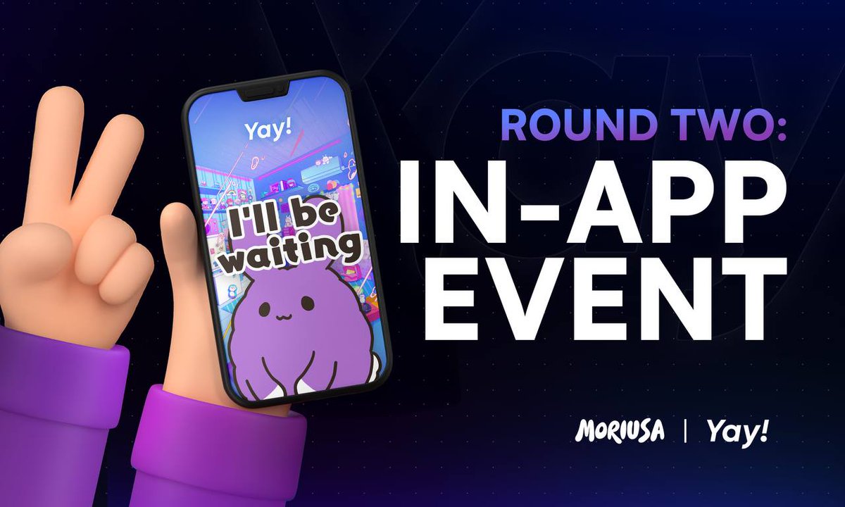 🐰💜 MoriListをゲットできるチャンス🐰💜
Yay!アプリの公式Web3サークルに参加して、タイムラインにコンテンツを投稿しよう。
素敵な投稿をしてくれた方の中から、MoriListの当選者を選出します。

🗓 期間：4月15日 22:00 〜 4月17日 22:00(JST)
詳細は以下をチェック👇
🔗 yay.space/group/228305
