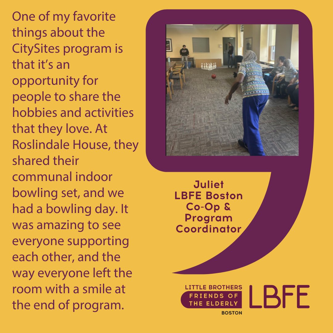 LBFoE_Boston's tweet image. Juliet, LBFE Boston Program Coordinator &amp;amp; @northeastern Co-Op (Jan-June 2025), reflects on one of her favorite moments from this semester's #intergenerational CitySites program. #socialconnection #buildingcommunity #roslindale #olderadults
