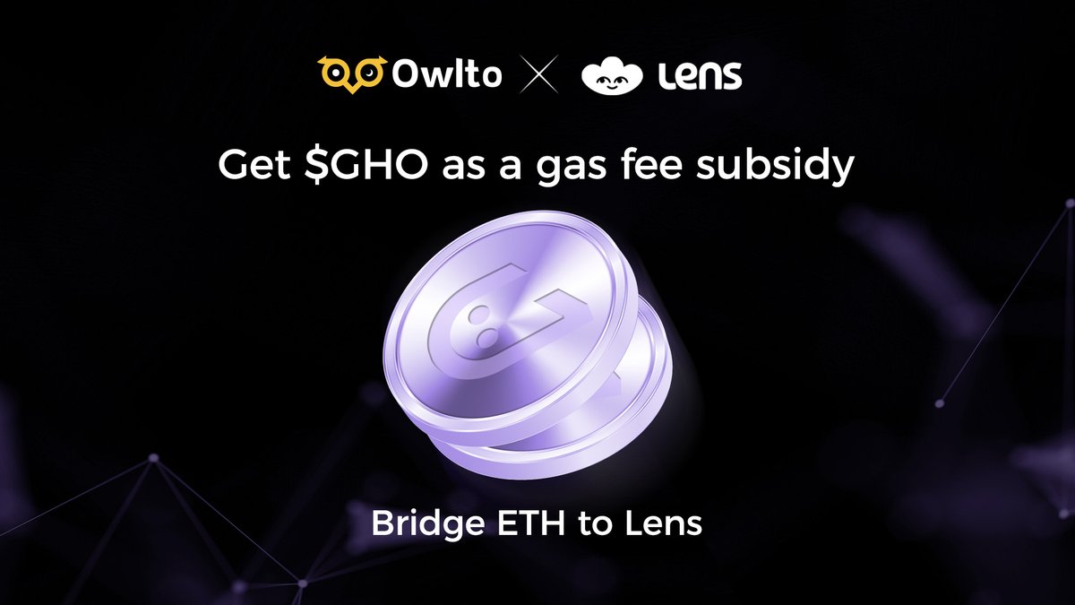Owlto_Finance's tweet photo. No $GHO for gas on #LensChain?
Starting now, if you bridge funds from any of 70+ networks to @LC , we’ll cover a free $GHO subsidy for you!
Once the hottest SocialFi platform — are you ready for its comeback?
👉 https://t.co/BUrioOZoWs https://t.co/mh5tI51By9
