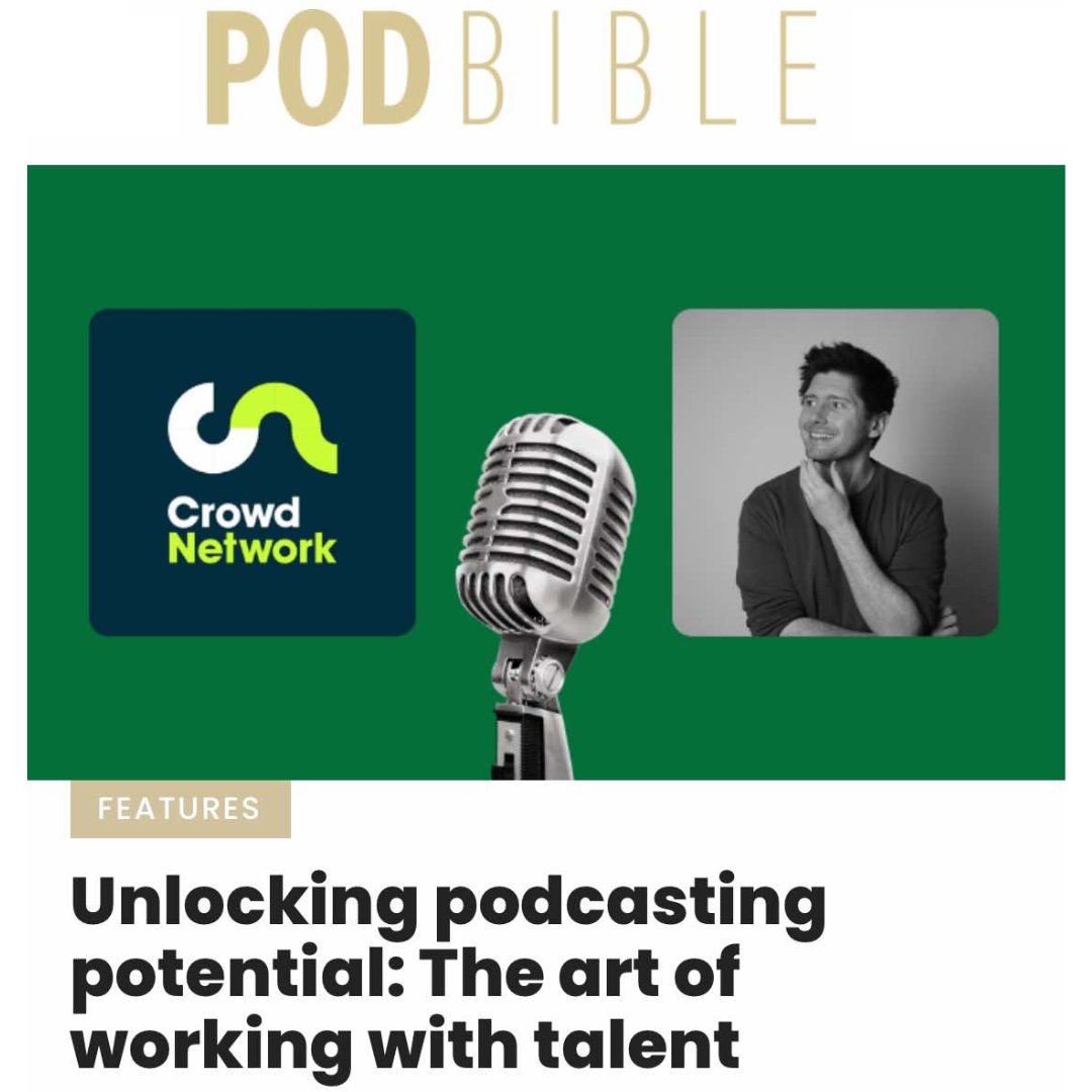 Pod Bible (@podbible) on Twitter photo FEATURES // Unlocking podcasting potential: The art of working with talent
Steve Jones is Content Director at <a href="/_crowdnetwork/">Crowd Network</a>. In this article Steve explains how he determines if a podcast host will be a good fit for Crowd Network.
READ: podbiblemag.com/unlocking-podc… FEATURES // Unlocking podcasting potential: The art of working with talent
Steve Jones is Content Director at <a href="/_crowdnetwork/">Crowd Network</a>. In this article Steve explains how he determines if a podcast host will be a good fit for Crowd Network.
READ: podbiblemag.com/unlocking-podc…