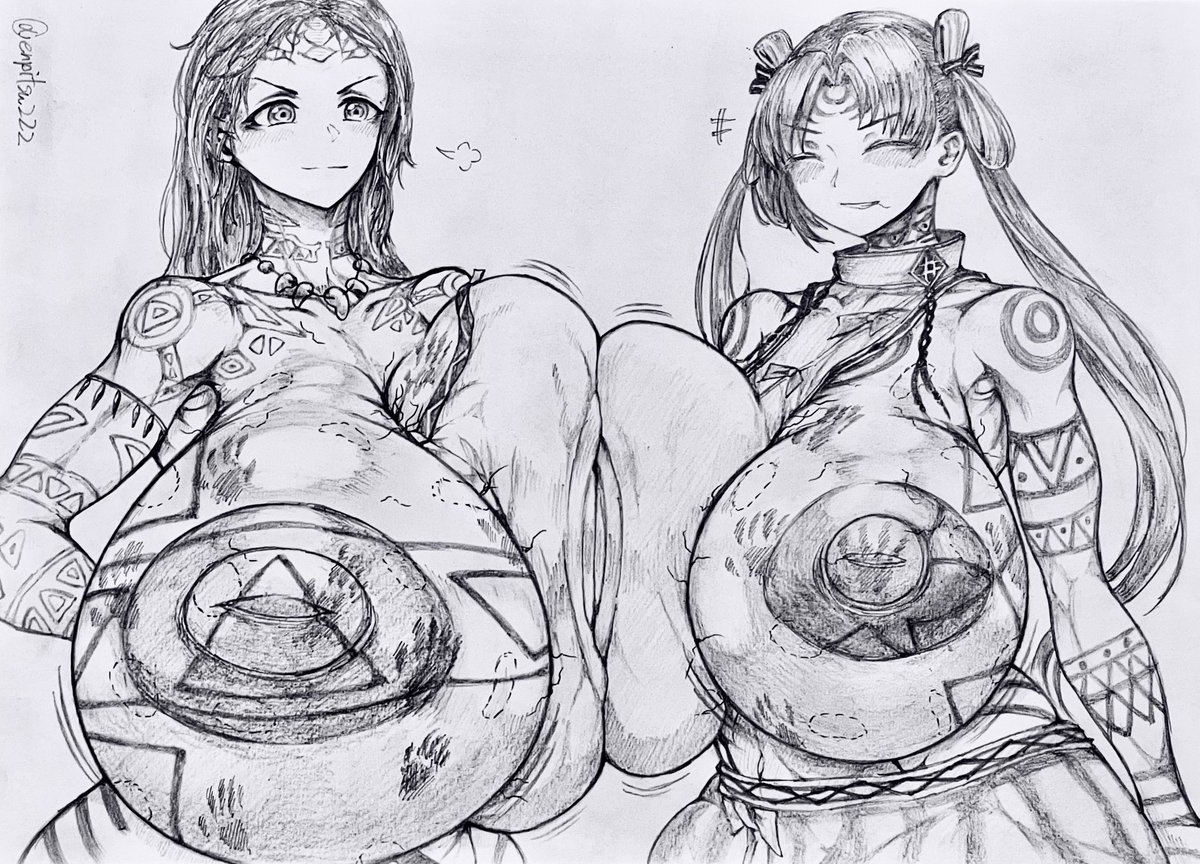 コミッション4件目!
FGOより卑弥呼&壱与の爆乳乳合わせ!
(片乳露出、紋様マシマシ、陰毛+手型&歯形差分付き)
1枚目と2枚目が壱与の表情差分、3枚目と4枚目が卑弥呼の顔の紋様差分になります
(単にミスがあったので修正しただけ…) 