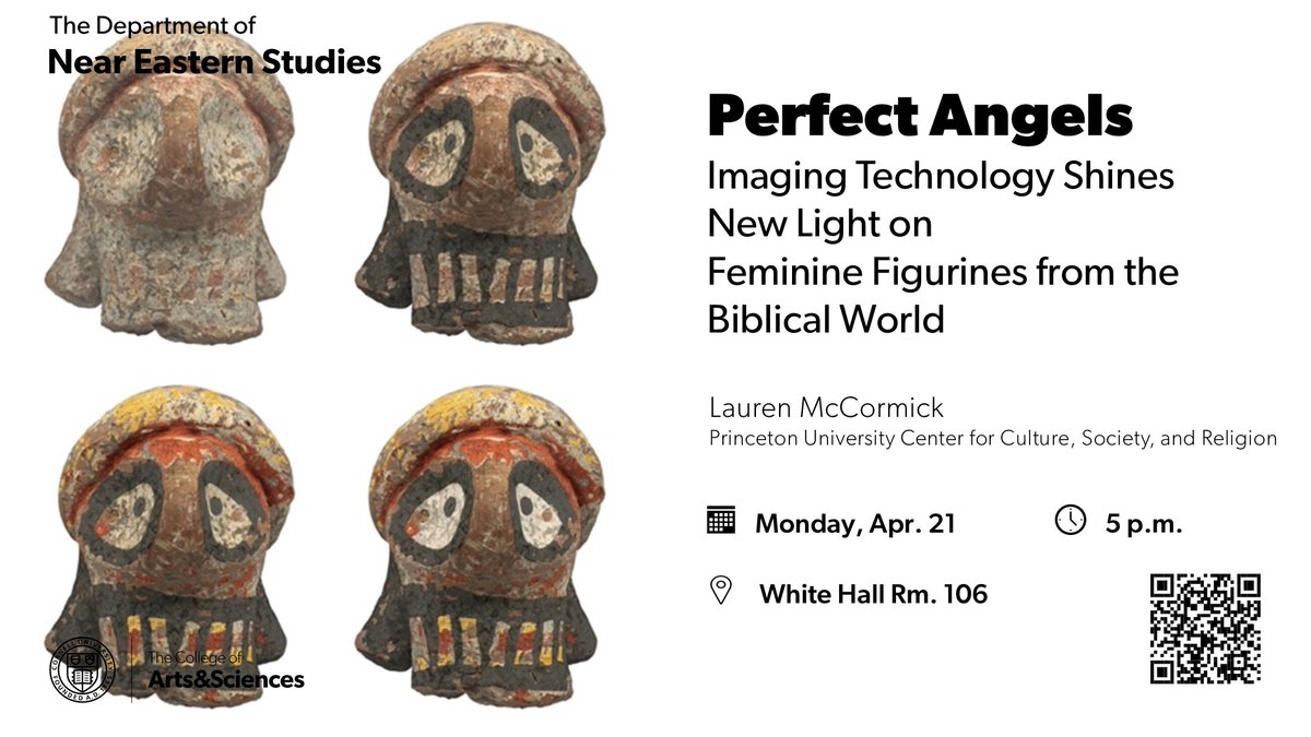 Cornell University Near Eastern Studies (@cornellnes) on Twitter photo Join us April 21 for "Perfect Angels: Imaging Technology Shines New Light on Feminine Figurines from the Biblical World," lecture with Dr. Lauren McCormick of <a href="/PrincetonCCSR/">Princeton CCSR</a>. events.cornell.edu/event/lecture-⦠Join us April 21 for "Perfect Angels: Imaging Technology Shines New Light on Feminine Figurines from the Biblical World," lecture with Dr. Lauren McCormick of <a href="/PrincetonCCSR/">Princeton CCSR</a>. events.cornell.edu/event/lecture-ā¦