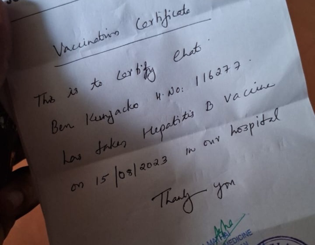 Fully vaccinated for hepatitis B🥰

(Hepatitis B is a virus that spreads through sex and blood. It can damage your liver and even cause cancer. HEPATITIS b vaccine helps us by giving protection against being infected.)