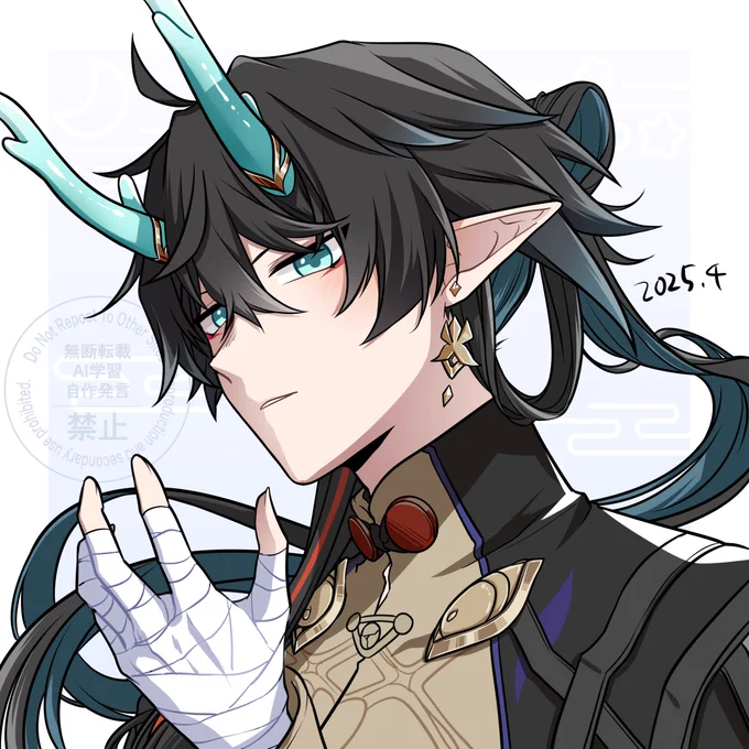 #このタグを見た人は推しの初描きと現在の絵を載せる 