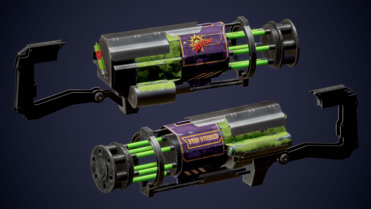 GameaningStudio's tweet photo. Stylized laser mini death gun optimized for games ✨

#blender #Roblox #GameAsset https://t.co/VZzYJJlCku