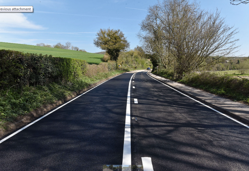 KentHighways's tweet photo. Chartham, A28 Ashford Road resurfaced, working with @gwhighways #KentResurfacing #Potholes https://t.co/9oARc1evG4
