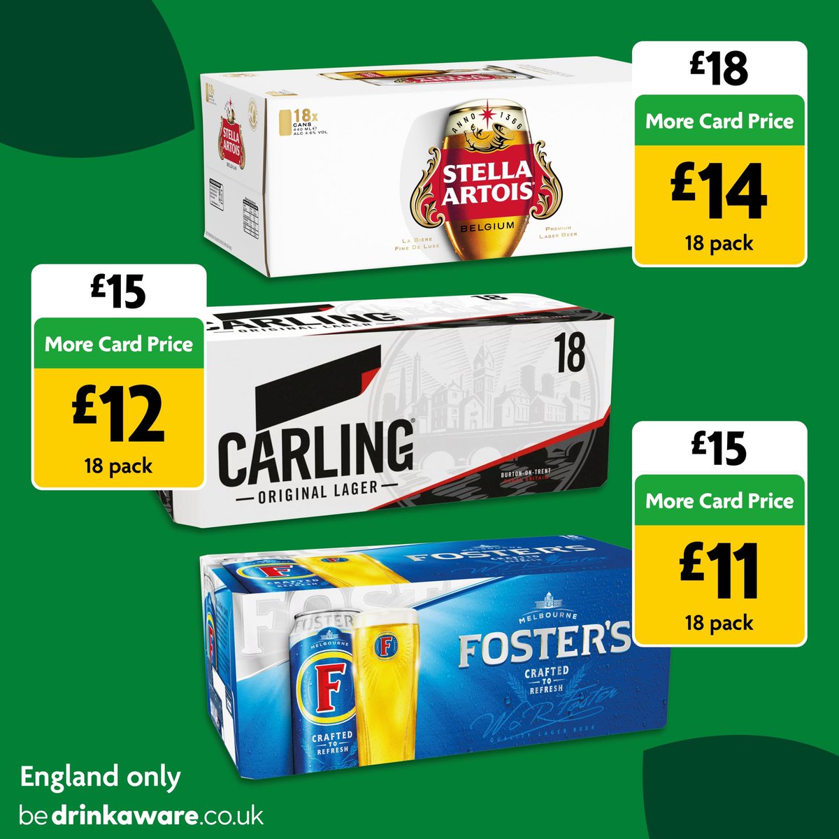 Your fave tipples for less this Easter when you scan your More Card in store or online💚🐣