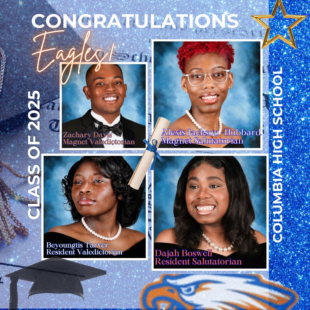 Congratulations to our 2025 Val’s and Sals !! We are proud of our scholars! #disruptingforexcellence #eaglepride #togethernothingisimpossible #oneteamonedream #ilovedcsd #HPRIDE #NewLevels #NewHeights #DCSD @dekalbschools @dcsd_hsarea