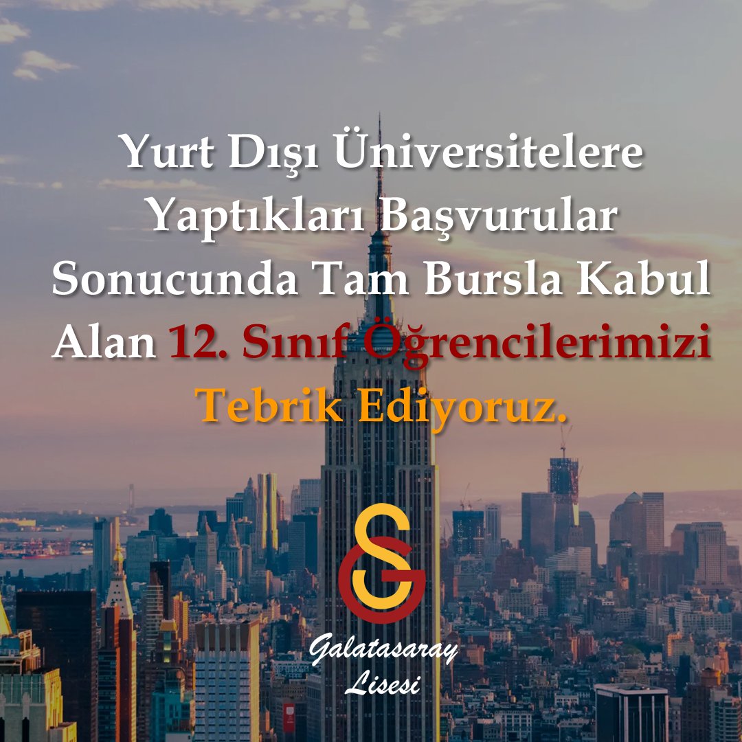 Galatasaray Lisesi tweet media