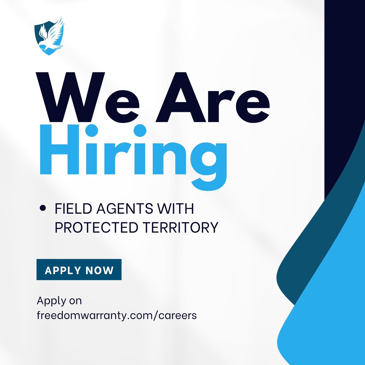 We’re growing — and we want you on our team!
Freedom Warranty is hiring motivated individuals ready to drive their careers forward.
If you’re passionate about helping people and love the world of vehicles, let’s talk!
Apply today at FreedomWarranty.com/careers

#NowHiring
