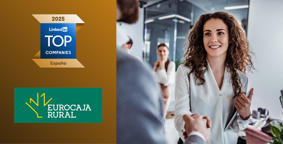 LinkedIn sitúa a Eurocaja Rural como la segunda mejor empresa nacional con menos de 5.000 trabajadores para el desarrollo profesional👏👏#LinkedInTopCompanies

🔽Ver noticia🔽
eurocajarural.es/institucional/…

#LaBancaQueTúQuieres
