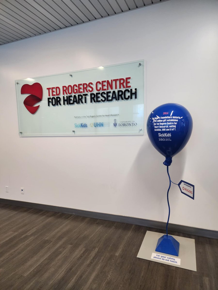 SickKids has been an integral partner to the Centre for 10 years, and we’re honoured to celebrate their 150th birthday with this Balloon Sculpture.

Our milestone is: The Rogers Foundation's historic $130 million gift establishes TRCHR, uniting SickKids, UHN &amp; UofT.

#SickKids150