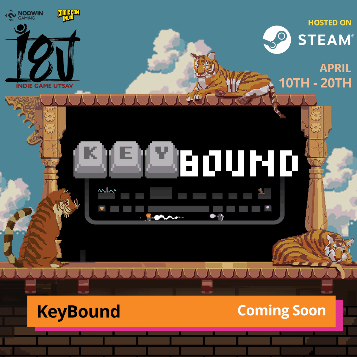 Mayank://Raj (@myid_mayank) on Twitter photo Excited to share that KeyBound is part of the <a href="/indiegameutsav/">indiegameutsav</a> <a href="/Steam/">Steam</a> sale - 100+ epic indie games, from India for the world!
Demo coming soon, so please consider adding us to your wishlist - store.steampowered.com/app/3070700/Ke…
Join the sale - store.steampowered.com/sale/ComicConx…
#gamedev #indiedev Excited to share that KeyBound is part of the <a href="/indiegameutsav/">indiegameutsav</a> <a href="/Steam/">Steam</a> sale - 100+ epic indie games, from India for the world!
Demo coming soon, so please consider adding us to your wishlist - store.steampowered.com/app/3070700/Ke…
Join the sale - store.steampowered.com/sale/ComicConx…
#gamedev #indiedev