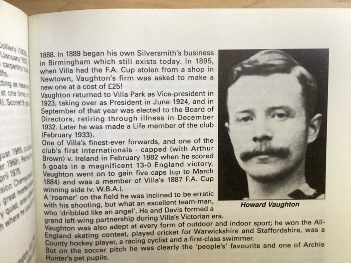 From my local Oxfam bookshop. Mind-blowing level of detail on Aston Villa’s first 700 players (and all done pre-internet 🤯)… #AVFC #UTV