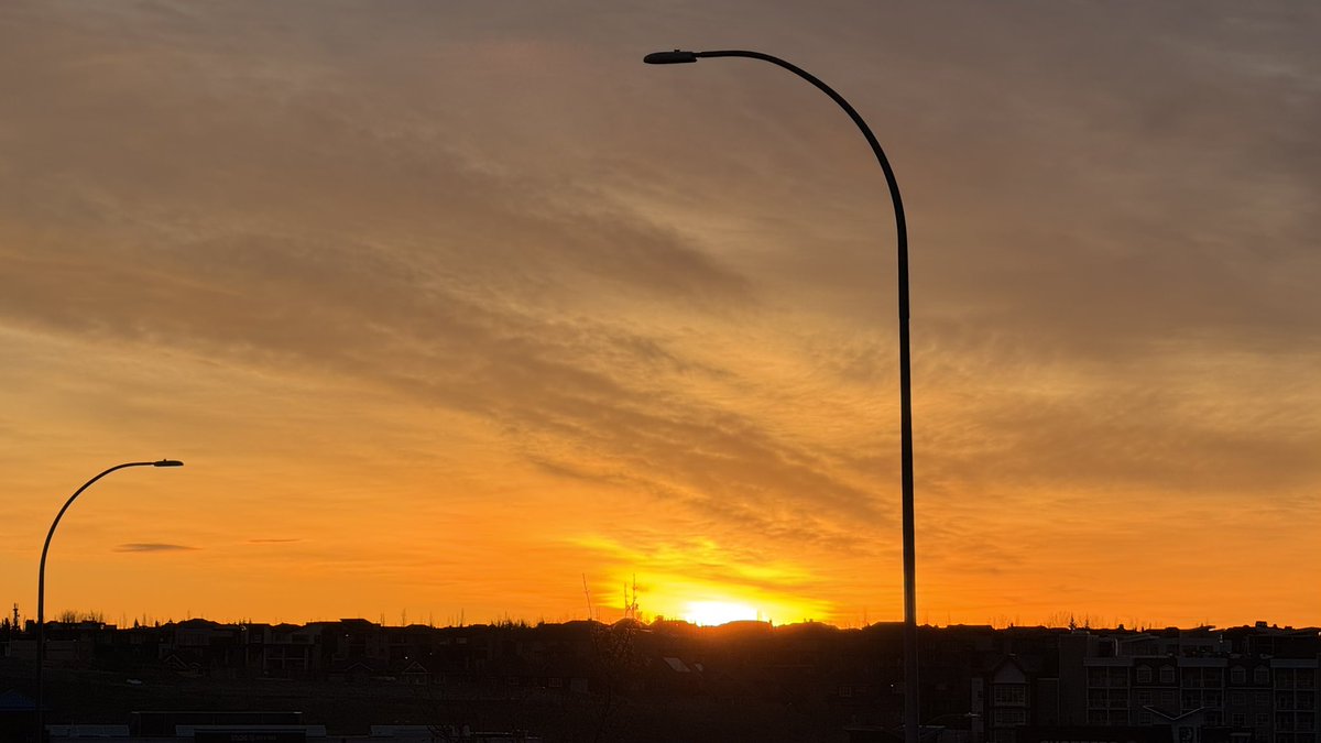 April 15,2025 sunrise. ☀️ #Calgary
