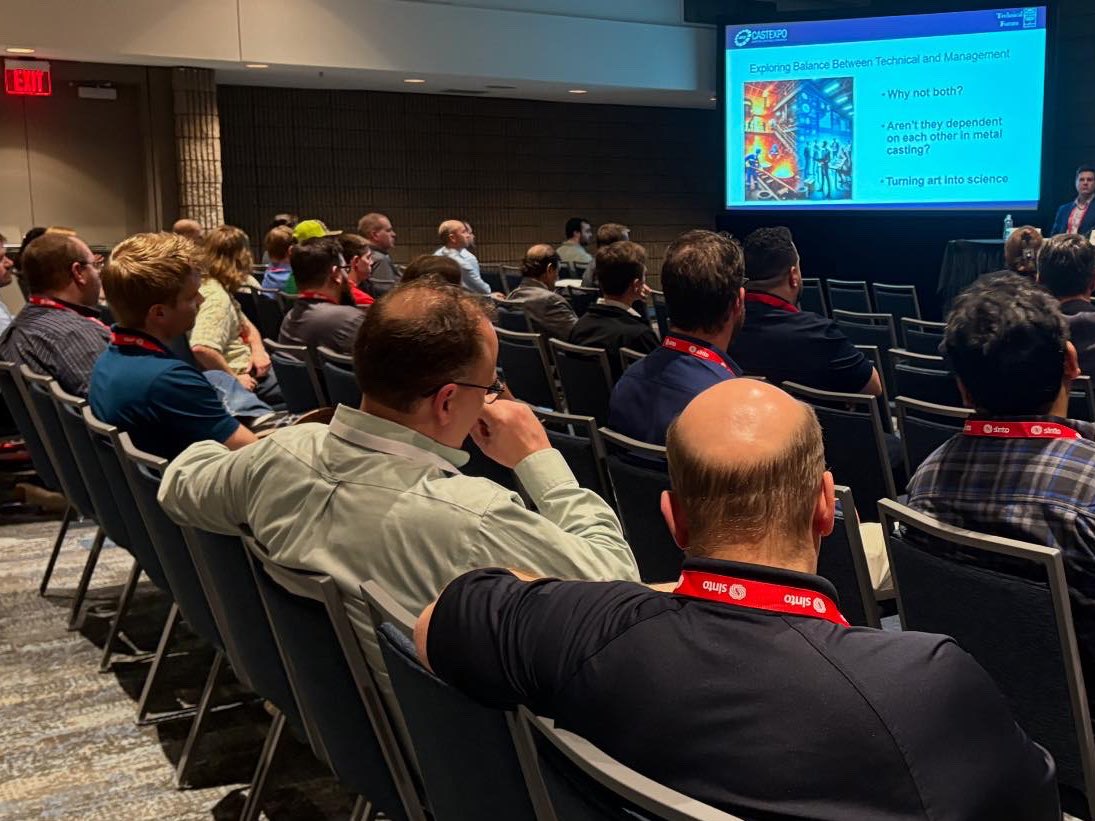 The final day of #CastExpo2025 is underway!

Make sure to check out the great list of technical sessions this morning, and this morning’s keynote, “Reshoring Update for North American Foundries” at 10:30 a.m.