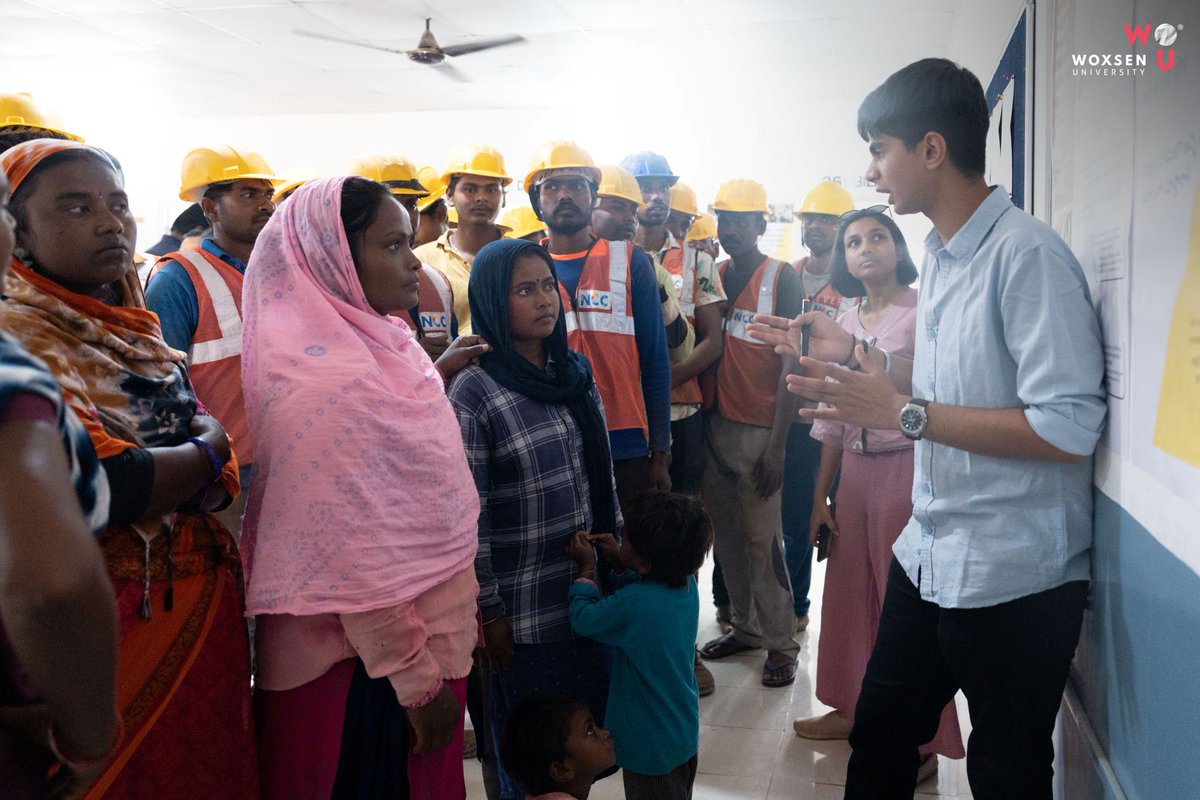 Woxsen's tweet image. Woxsen University’s School of Architecture and ERS Wing, in collaboration with Ethos Foundation, successfully hosted “The Hands That Build” — a powerful exhibition at the NCC Camp Office.

#WoxsenUniversity #InclusiveArchitecture #Hyderabad