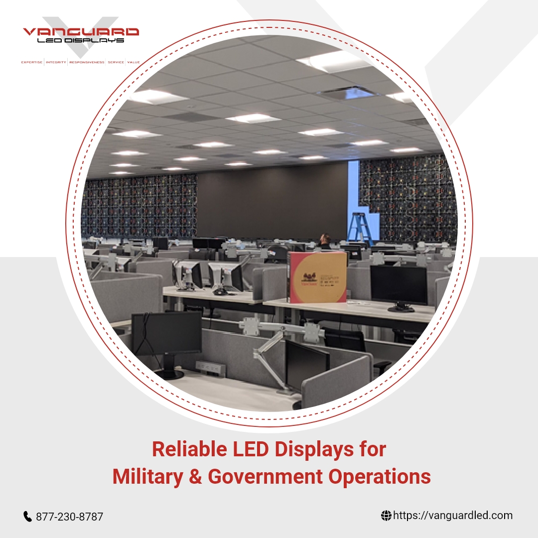 VanguardLED's tweet image. Vanguard LED Displays offer clear, reliable visuals for military and government sectors. From command canters to tactical operations, we’ve got your display needs covered.
#VanguardLED #MilitaryLEDDisplays