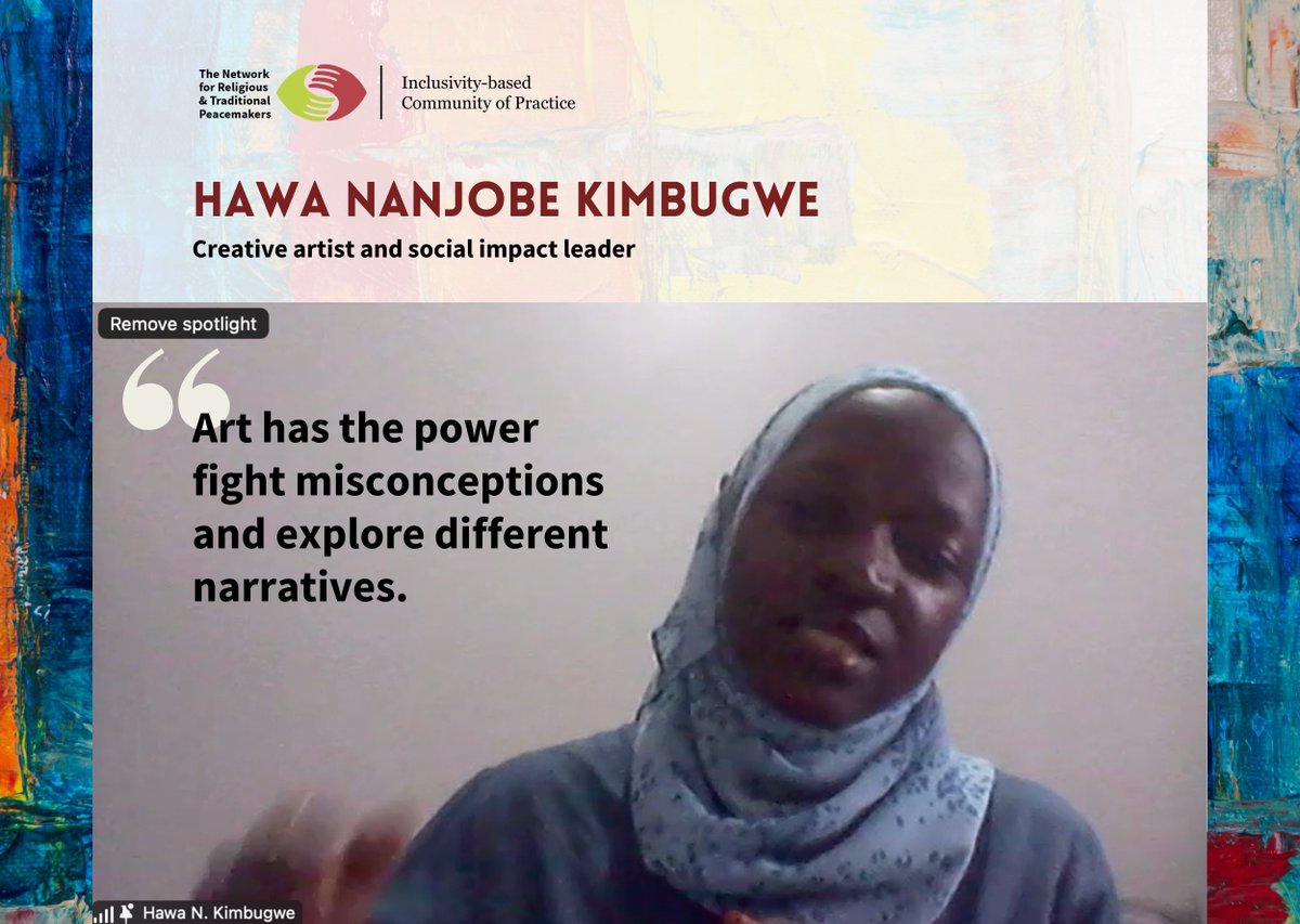 "The world we live in, we grow up in stereotypes and biases. Through the arts, it has the power to fight misconceptions and explore different narratives to bring people together." -Hawa Nanjobe Kimbugwe