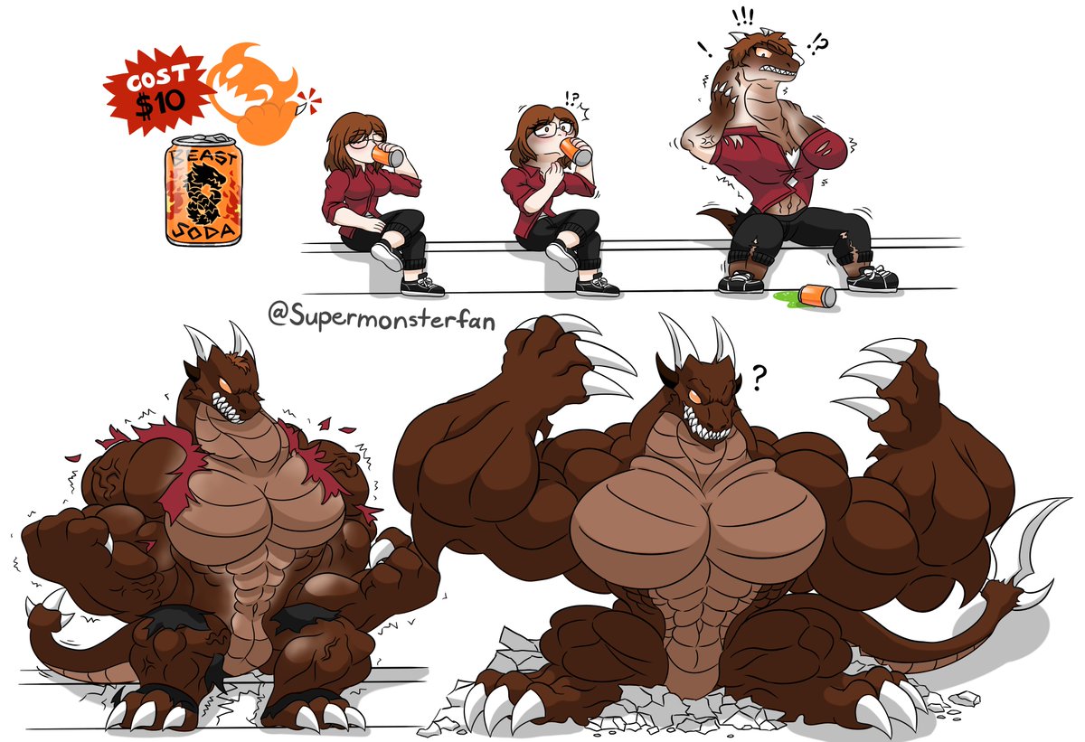 #Commission #Beast #Lizard 
(Aethern's commission) Beast soda