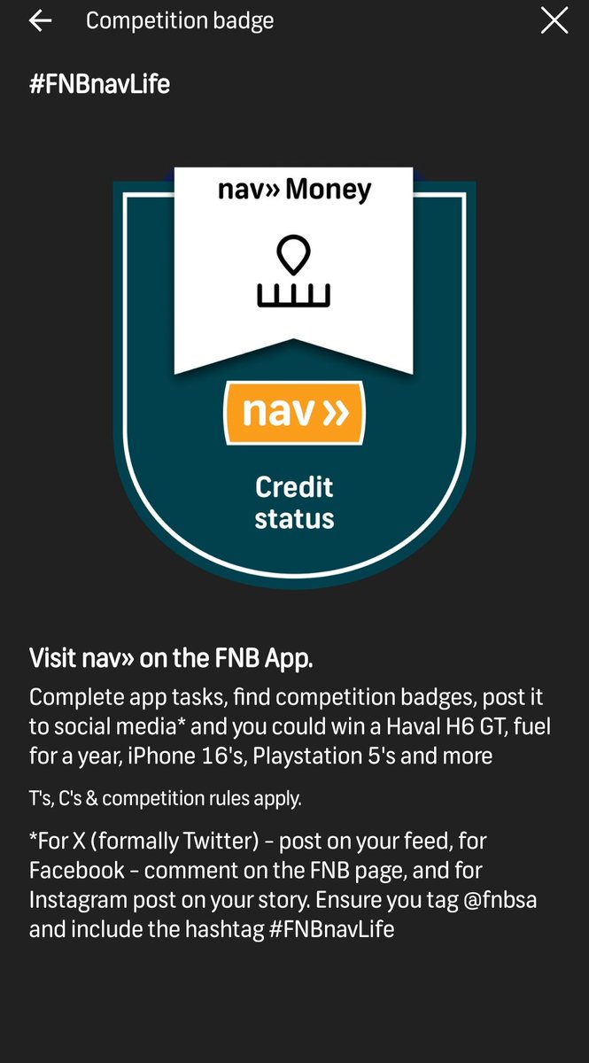 #FNBnavLife
<a href="/FNBSA/">FNB South Africa</a>