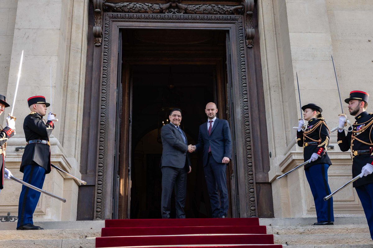 #Maroc | <a href="/jnbarrot/">Jean-Noël Barrot</a> a reçu hier son homologue 🇲🇦, M. Nasser Bourita.

Communiqué intégral ➡️ fdip.fr/EWv59Zeg