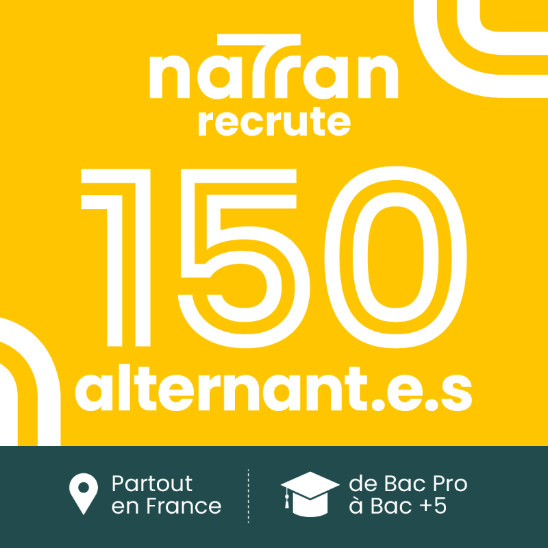 natrangroupe's tweet photo. 📣 NaTran recrute 150 alternant·e·s pour 2025, partout en France !

💼Étudiant·e en ingénierie, IT, R&amp;D, RH, finance, droit, innovation… ?

🚀Rejoignez une entreprise qui valorise l’initiative, la collaboration et l’impact positif.

👉 Postulez dès maintenant !
