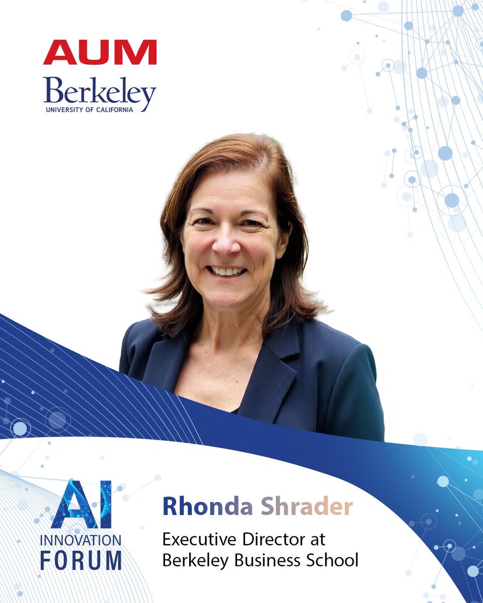 يستضيف منتدى AUM للذكاء الاصطناعي يوم الاربعاء 16 ابريل نخبة من رواد الذكاء الاصطناعي 🤖
- توم جروبر: مؤسس Siri

- ⁠الخريج أحمد بكري: طالب دكتوراه في كلية الذكاء الاصطناعي بجامعة UTM

- ⁠روندا شرادر: مدير تنفيذي في UC Berkeley

تسجيل الخريجين وأهالي الطلاب في بايو الانستجرام 🔗