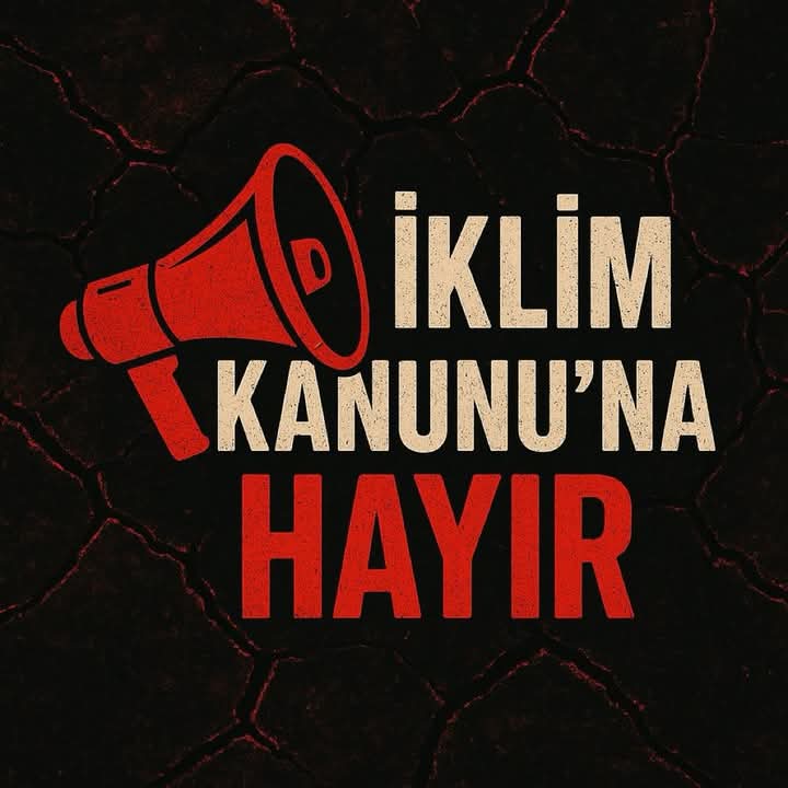 SORUYORUM:

İklim Kanunu'na karşı 1milyon imza topladık.

#İmzamNerede 

Haydi herkes bu Hashtag ile aynı soruyu sorsun!

Bugün iklim kanunu tekrar oylanacak!

Son direnişimiz!

Elin yorulmaz!
