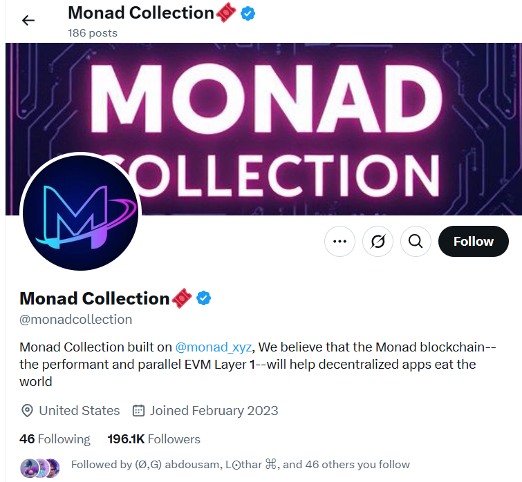 lbtc200's tweet photo. Red flag🚩🚩alert
Dont wanna gatekeep but ...
> 186 posts with 196k followers 🚩
> What is this caption ? 🚩
> Sharing posts about TON, and retweeted unrelated X 🚩
> Very few people from the @monad_xyz community following them🚩
Stay away from @monadcollection 🚩 https://t.co/o8CGKOOMhn