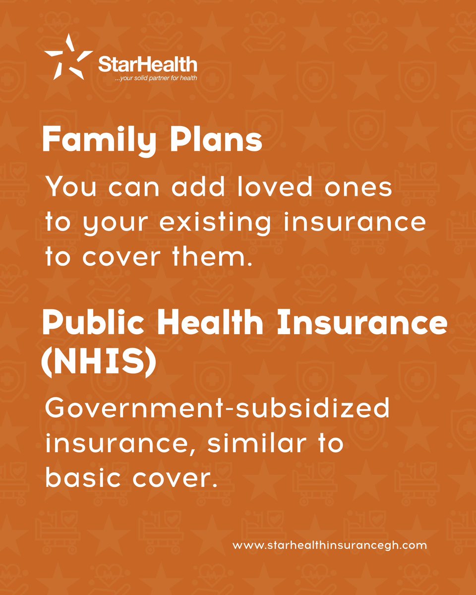 StarHealthGH's tweet image. Confused about which health insurance plan fits your life best? Let’s break it down for you. From individual to family and employee covers—StarHealth has a plan made just for you.

#StarHealth #HealthInsuranceMadeSimple