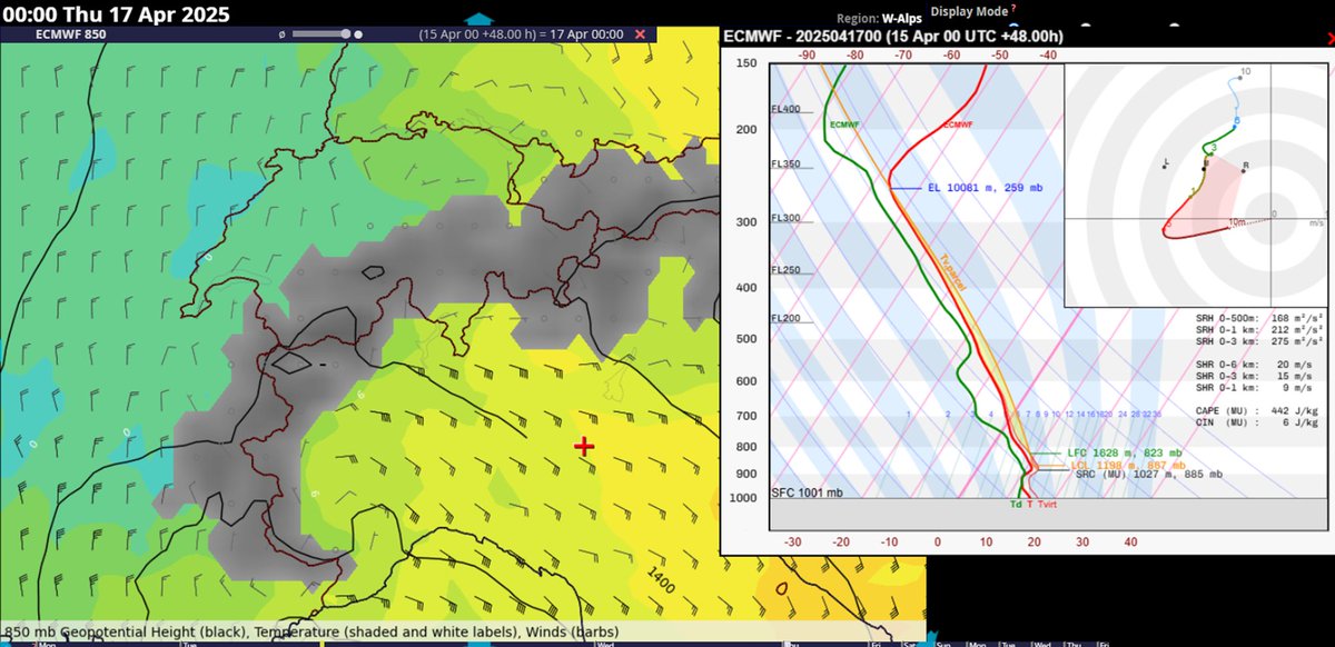There's something about Italy and spring floods lately. The scary situation begins today and continues into Thursday. Highest rainfall amounts may fall from Wed night to Thu morning with development of strong easterly flow across the Po valley with elevated storms.