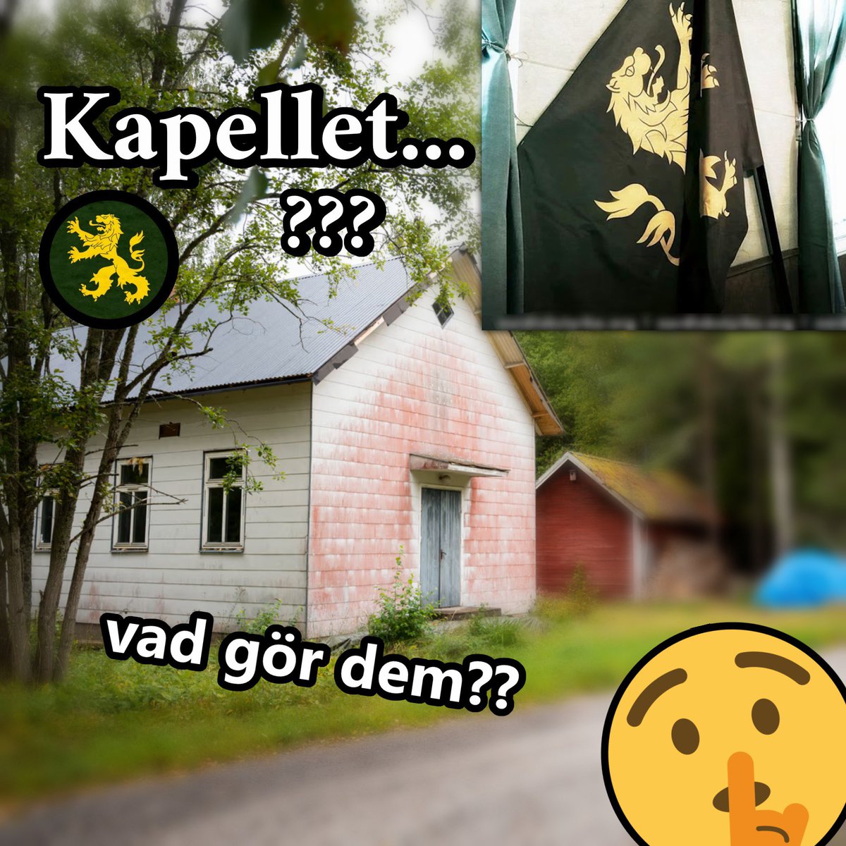 Aryan_archives's tweet photo. 🇸🇪 Nationalist headquarters in Sweden 🏠 
 
- Swedes house, Älgarås 
- Swedes house, Sjöbo 
- "The hatebar", Deje 
- The chapel, ??? https://t.co/CsVNgClauR