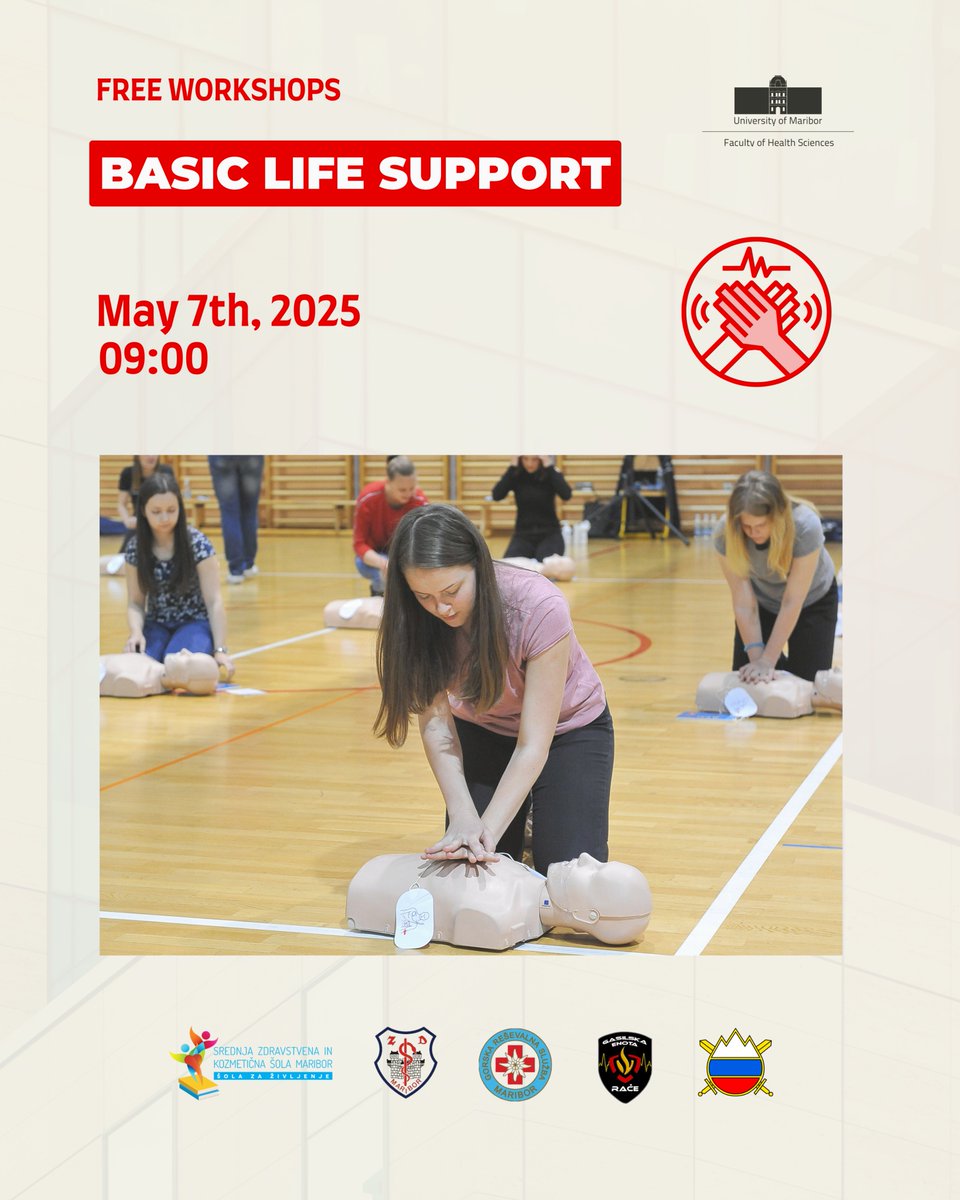 UM Health Sciences (@umariborfhs) on Twitter photo ๐ข An exciting event is coming up soon!
๐๐ง ๐๐๐ฒ ๐, ๐๐๐๐, ๐๐ ๐
๐๐ ๐ฐ๐ข๐ฅ๐ฅ ๐ก๐จ๐ฌ๐ญ ๐ ๐
๐๐๐ ๐๐๐ฌ๐ข๐ ๐๐ข๐๐ ๐๐ฎ๐ฉ๐ฉ๐จ๐ซ๐ญ (๐๐๐) ๐ญ๐ซ๐๐ข๐ง๐ข๐ง๐ !๐๐ก
โค๏ธ Letโs promote safety and save livesโtogether!
๐ Mandatory registration: fzv.um.si/en/basic-life-โฆ ๐ข An exciting event is coming up soon!
๐๐ง ๐๐๐ฒ ๐, ๐๐๐๐, ๐๐ ๐
๐๐ ๐ฐ๐ข๐ฅ๐ฅ ๐ก๐จ๐ฌ๐ญ ๐ ๐
๐๐๐ ๐๐๐ฌ๐ข๐ ๐๐ข๐๐ ๐๐ฎ๐ฉ๐ฉ๐จ๐ซ๐ญ (๐๐๐) ๐ญ๐ซ๐๐ข๐ง๐ข๐ง๐ !๐๐ก
โค๏ธ Letโs promote safety and save livesโtogether!
๐ Mandatory registration: fzv.um.si/en/basic-life-โฆ