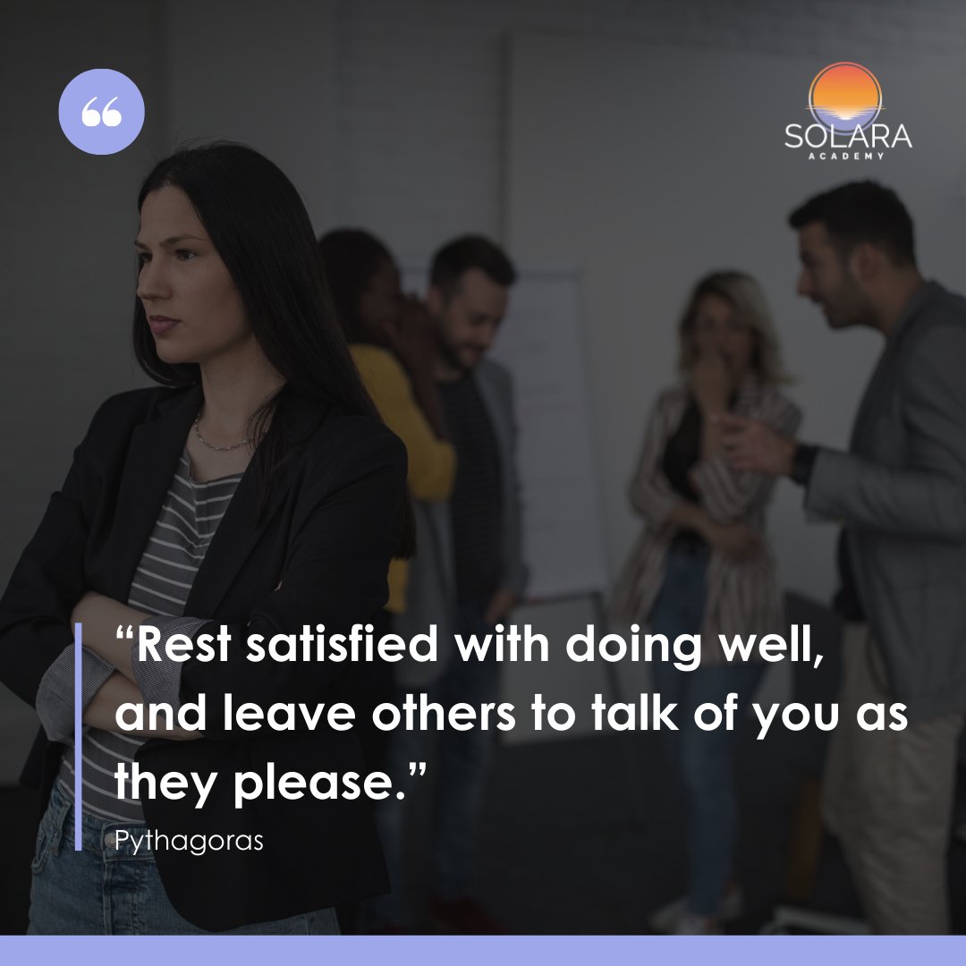 SolaraAcademy's tweet image. "Rest satisfied with doing well, and leave others to talk of you as they please."

🌟 Your spiritual journey is uniquely yours. Stay true to your path, regardless of others' opinions.

#AuthenticPath #SpiritualTruth #SolaraAcademy

✨ Walk your authentic path