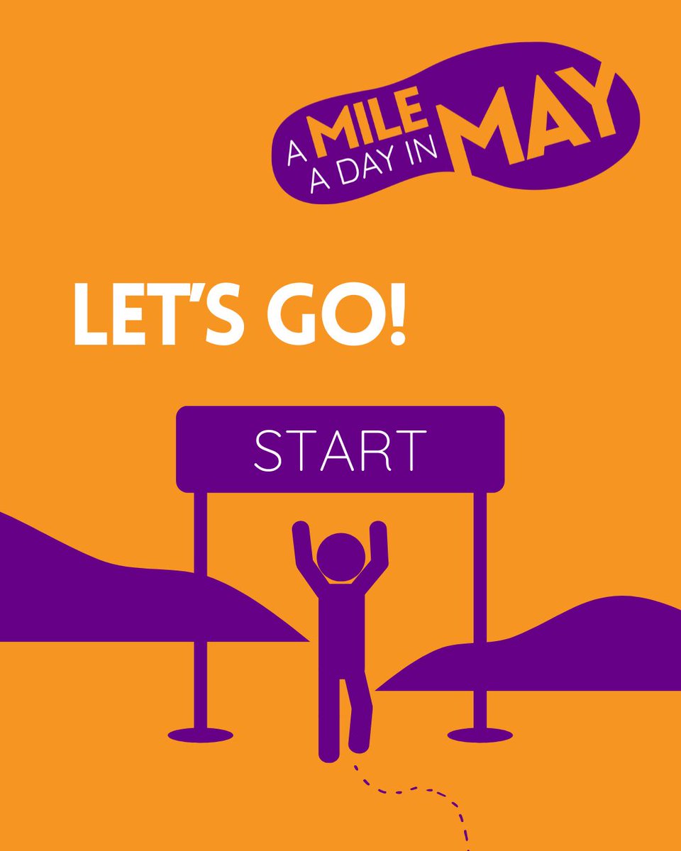 Whether you want to walk every day, run every other day, or swim every weekend – do your miles in May, your own way 💪 Set up your fundraising page today and join us for A Mile a Day in May #Linkinbio #AMileADayInMay