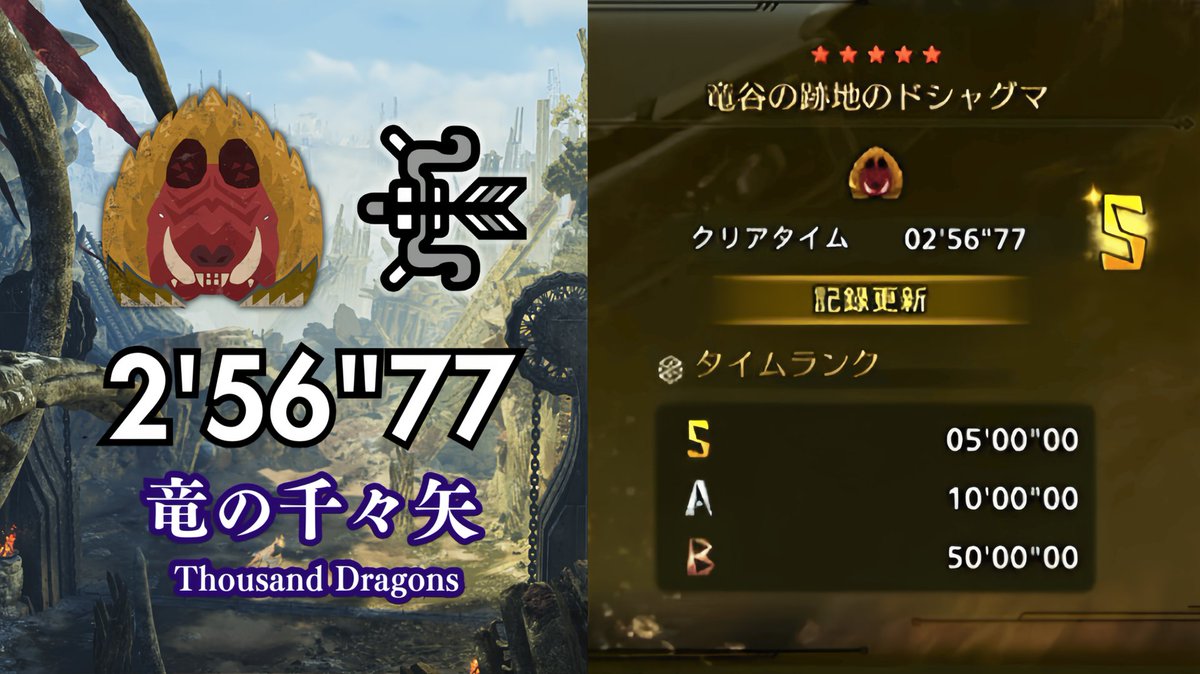 ruruvtt's tweet image. 【MHWilds/PC】闘技大会 ドシャグマ 弓 2&apos;56&quot;77 / Challenge Quest Doshaguma Bow Solo
youtu.be/AYA_k6kgVKY?si… 
#モンハンワイルズ