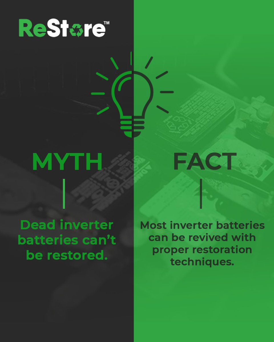 Restorelife_'s tweet photo. 🔋💡 Dead inverter battery? Not the end!
Most can be revived with the right method.
♻️ Save money. Reduce waste. ReStore the power! 

🌐 https://t.co/8lRP1tsXAd

#batteryrestore #deadbatteryfix #savemoney #greenenergy #powerbackup https://t.co/4AcJY3X466