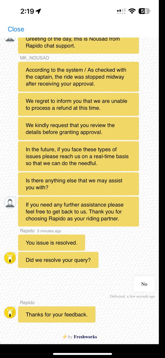 MeghaPoojari's tweet photo. @rapidobikeapp what the fuck is this response? I was in a dire situation and the whole blame is put on me?! I DID NOT CONSENT TO STOP THE RIDE. 

Either the driver is lying or the incapable fucks of your team are lying! 

Get me a resolution ASAP! https://t.co/Q9sdV4S5Sf