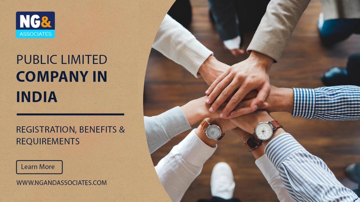 ng_associates's tweet photo. Learn how to register a Public Limited Company in India, the benefits it offers, and the step-by-step registration process. Understand the eligibility criteria, required documents, and how to raise capital through public shares. #PublicLimitedCompany, #CompanyRegistration https://t.co/TuhaYxU5Yw