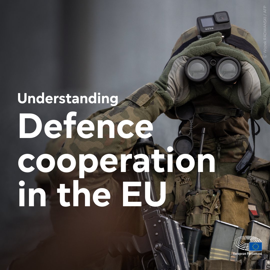 Europarl_EN's tweet photo. EU countries are in charge of their security and defence but a lot of coordination happens at the EU level.
 
How does this work and what role does the European Parliament play in this process?
 
Learn more ↓