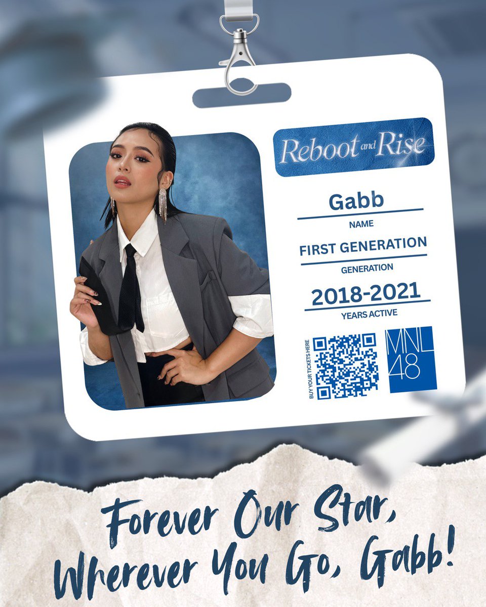 KEEP SHINING OUR RISING STAR, GABB 💙✨

Catch Gabb one last time at MNL48’s Reboot and Rise on April 26 as she closes this chapter and steps into a new beginning.

Kitakits, MNLoves! Let’s send her off with all the love and gratitude she’s earned through the years!