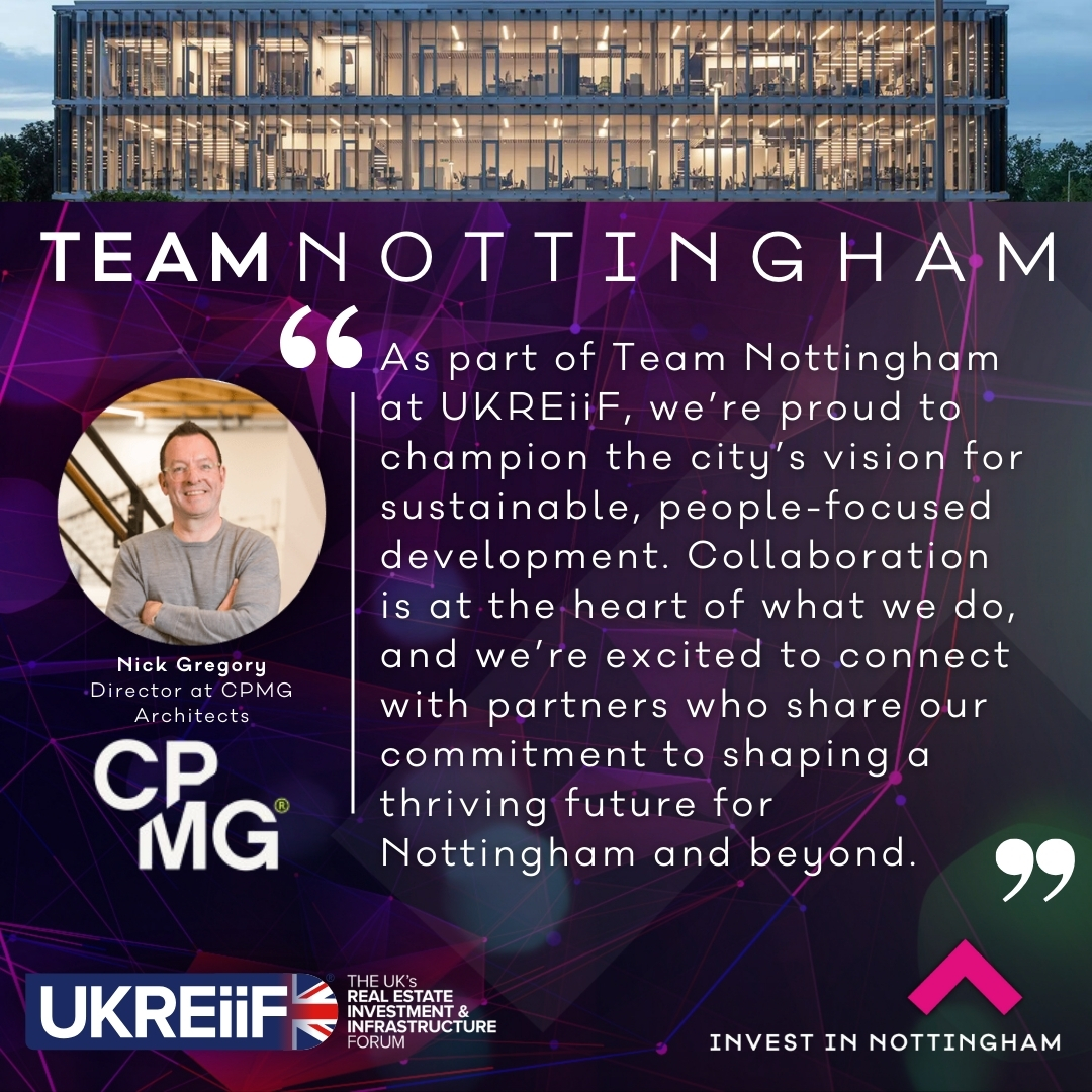 Proud to have Devello Group, <a href="/gallifordtry/">Galliford Try</a> &amp; <a href="/cpmgArchitects/">CPMG Architects</a> backing #TeamNottingham at #UKREiiF2025!

Devello: Client-first legal &amp; strategic advisors
Galliford Try: Building vital community infrastructure
CPMG: Sustainable, people-focused architecture
ℹ️bit.ly/3YoGFfM