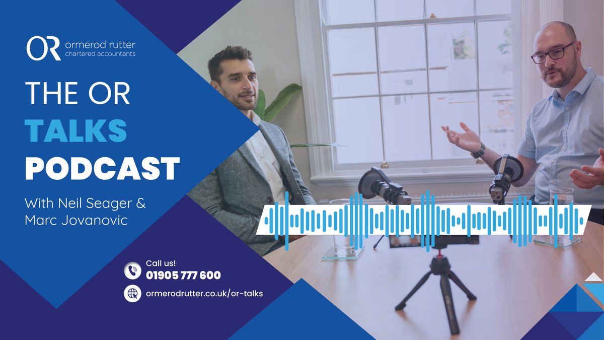 ormerodrutter's tweet image. Join Neil &amp;amp; Marc in the latest episode of The OR Talks Podcast, as they dive deep into the #SpringStatement2025 &amp;amp; the new Tax Year!

Watch here: lnkd.in/eJyQGYt2 👀
Listen here: lnkd.in/eTw5RBfJ 📺
#SpringStatement #Tax