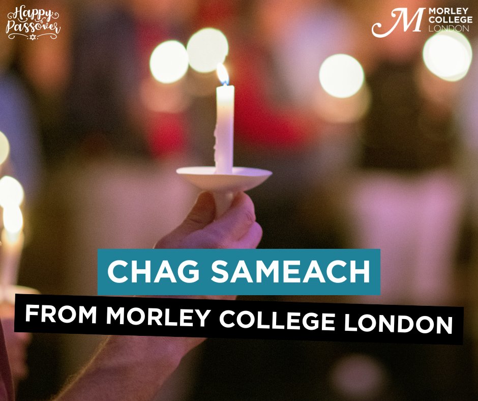 Morley College London would like to wish a joyful Passover to all our students, staff, and community members observing.

May this season of renewal bring you and your loved one’s warmth, connection, and countless blessings 💙🌸

#Passover #ChagPesachSameach #SpringBlessings