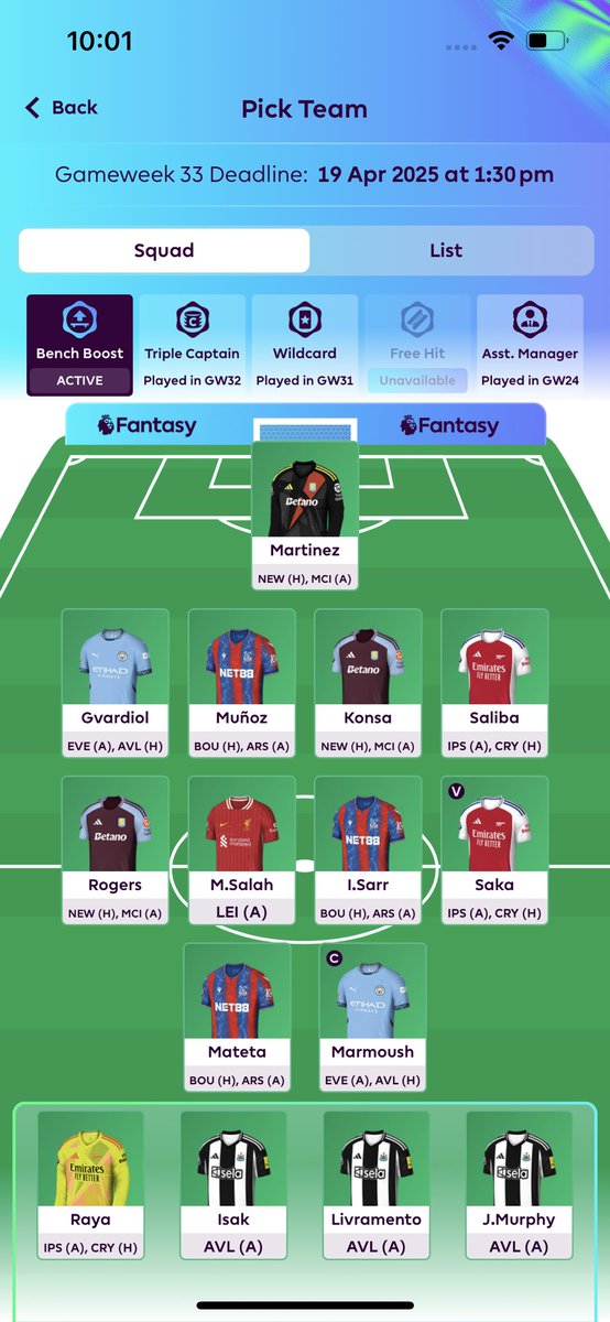 JacobAndreae1's tweet photo. @FPLGOAT7 BB active this week with 2 FTs - thinking of Livra to R Dias to target City DGW unless you think there are better moves? https://t.co/9YhMAvfgiP