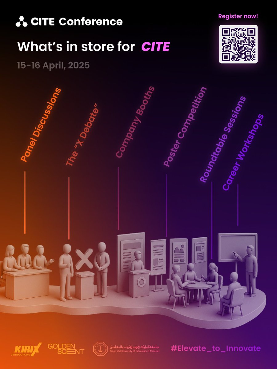 الحدث الأضخم للهندسة الكيميائية في KFUPM
CITE 2025 Conference 🔥

⏱️: اليوم الثلاثاء الساعة 3:00 عصرًا 
📍: مبنى 70
سجلوا الآن وكونوا جزء من #CITE2025

⛓️‍💥: cite-kfupm.org
#CITE #KFUPM #Elevate_To_Innovate