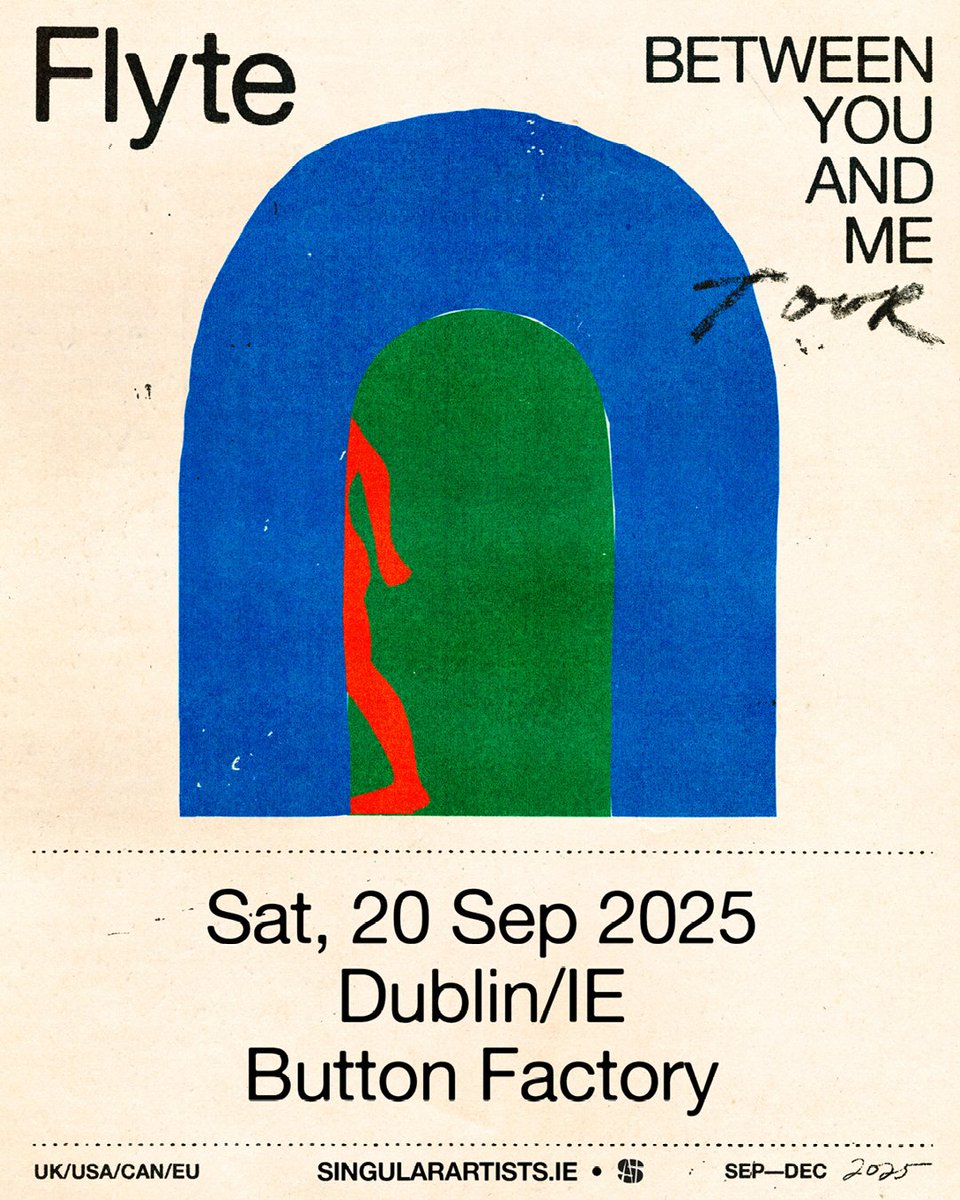 Singular Artists (@singularartists) on Twitter photo NEW : <a href="/Flyteband/">Flyte</a>
Renowned Folk Duo return
for their biggest Dub show yet
<a href="/ButtonFactory22/">Button Factory</a>
Dublin : 20th Sept '25
+ <a href="/belfastEmpire/">Belfast Empire</a>
Belfast : 19th Sept '25
Gen-Sale: Thu 17th Apr - 10am
TIX + MORE INFO ⬇️
singularartists.ie/show/flyte25/ NEW : <a href="/Flyteband/">Flyte</a>
Renowned Folk Duo return
for their biggest Dub show yet
<a href="/ButtonFactory22/">Button Factory</a>
Dublin : 20th Sept '25
+ <a href="/belfastEmpire/">Belfast Empire</a>
Belfast : 19th Sept '25
Gen-Sale: Thu 17th Apr - 10am
TIX + MORE INFO ⬇️
singularartists.ie/show/flyte25/