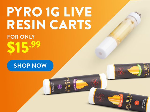 HerbApproach's tweet image. Pyro 1g Live Resin Carts – $15.99
Full gram. Full flavour. Full send.
These carts slap harder than your playlist at 2AM 🔥💨
👉 herbapproach.com/product-catego… #PyroPower #HerbApproach