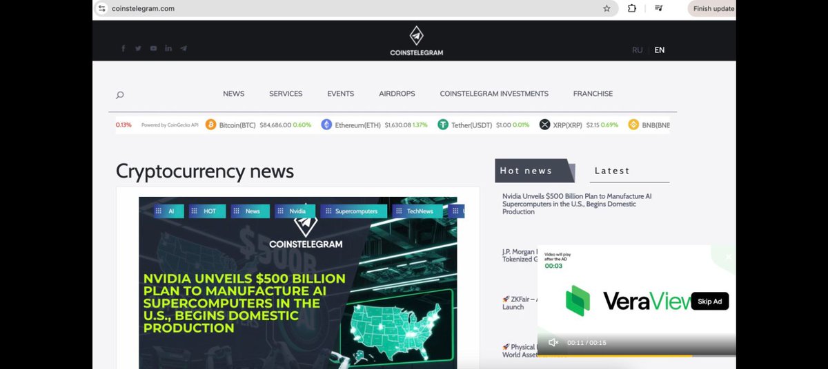 $vra #veraviews adoption is starting to show. <a href="/Coinstelegram1/">Coinstelegram</a> 

Next Q1 recap and buyback and burn to follow. 🔥